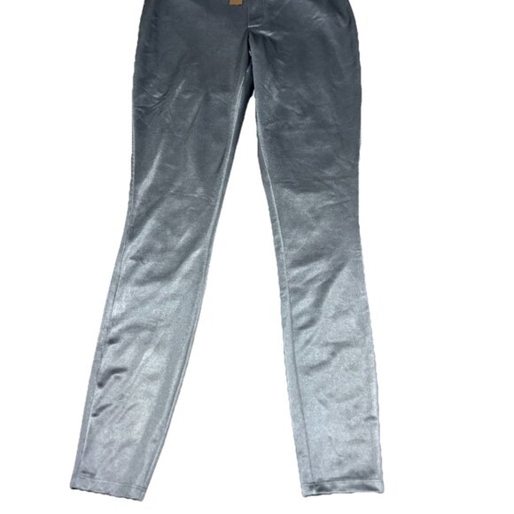 NWT SKIMS Disco Pants Metallic Silver Hot Pants Rave Clubbing Indie Sleaze Y2k - Picture 2 of 11